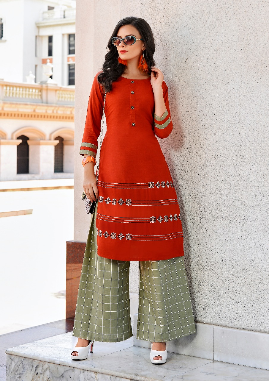 Dani Vol-1 Sawan Creation Heavy Rayon Palazzo Kurtis Dani Vol-1 Sawan Creation Heavy Rayon Palazzo Kurtis